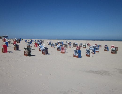 Strandkörbe in Juist Beach